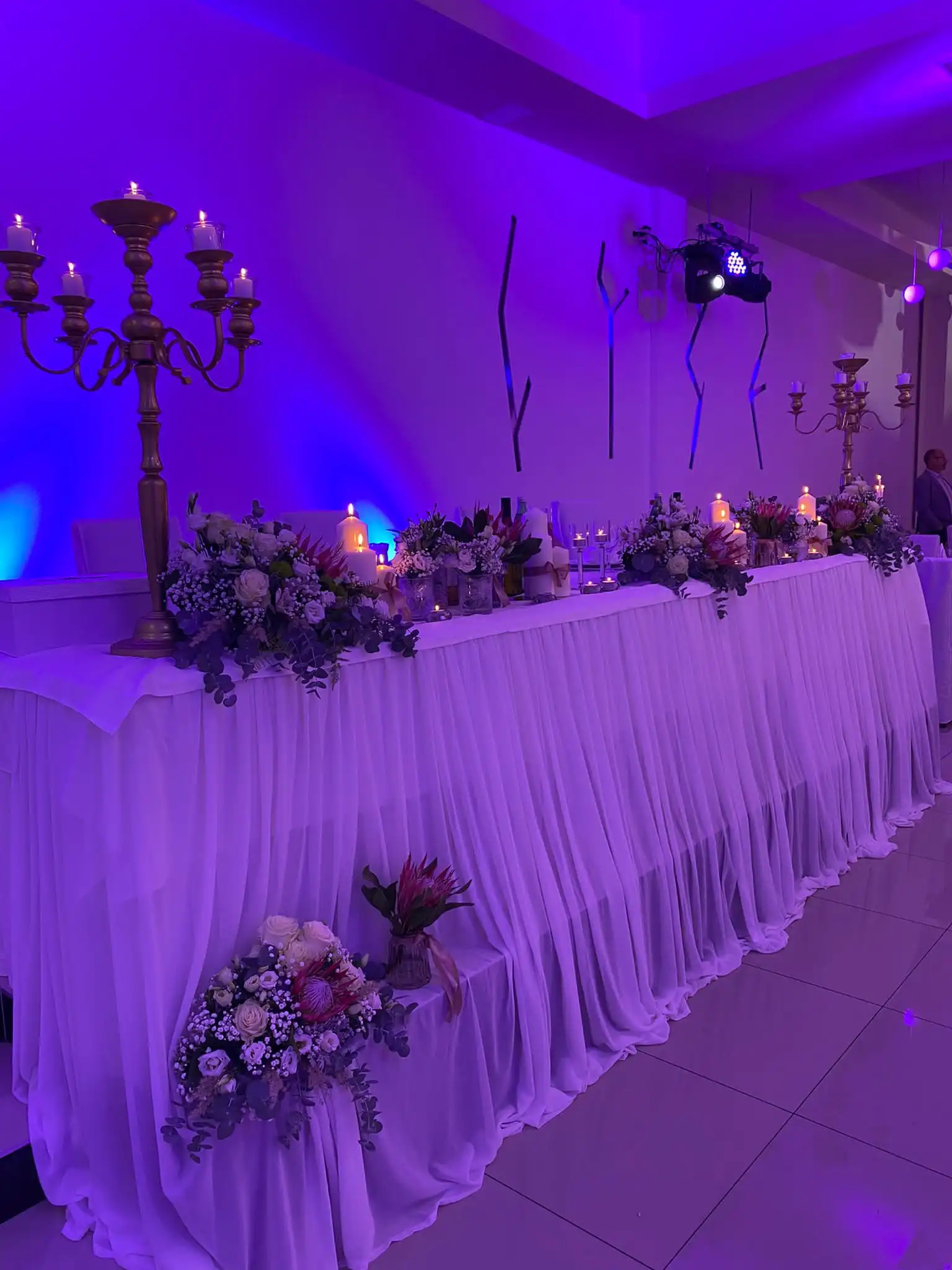 Floral detail from a wedding.