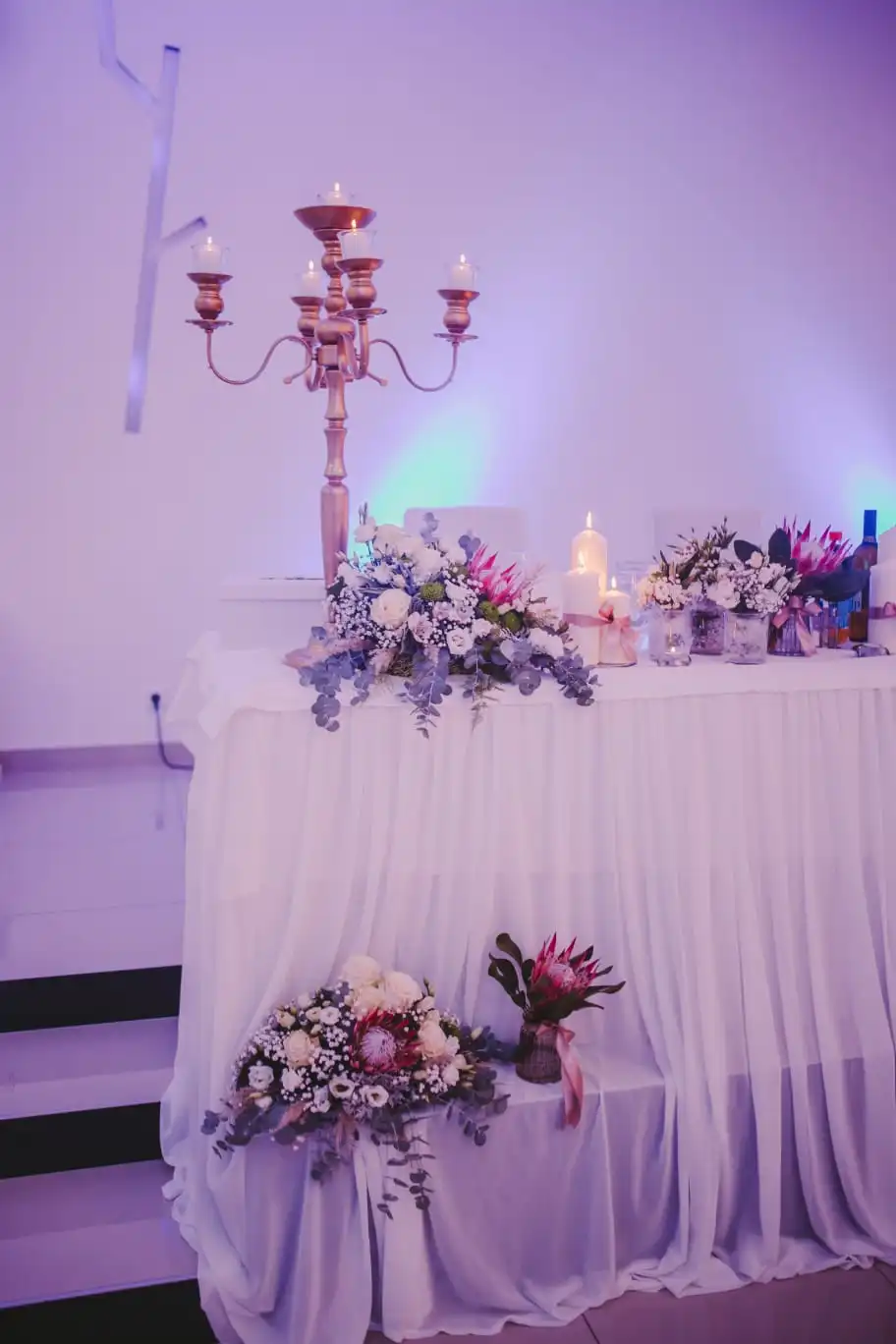 Floral detail from a wedding.