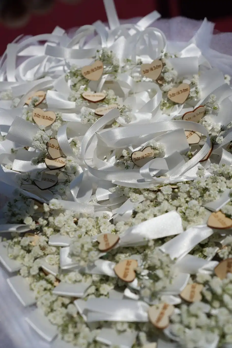 Floral detail from a wedding.