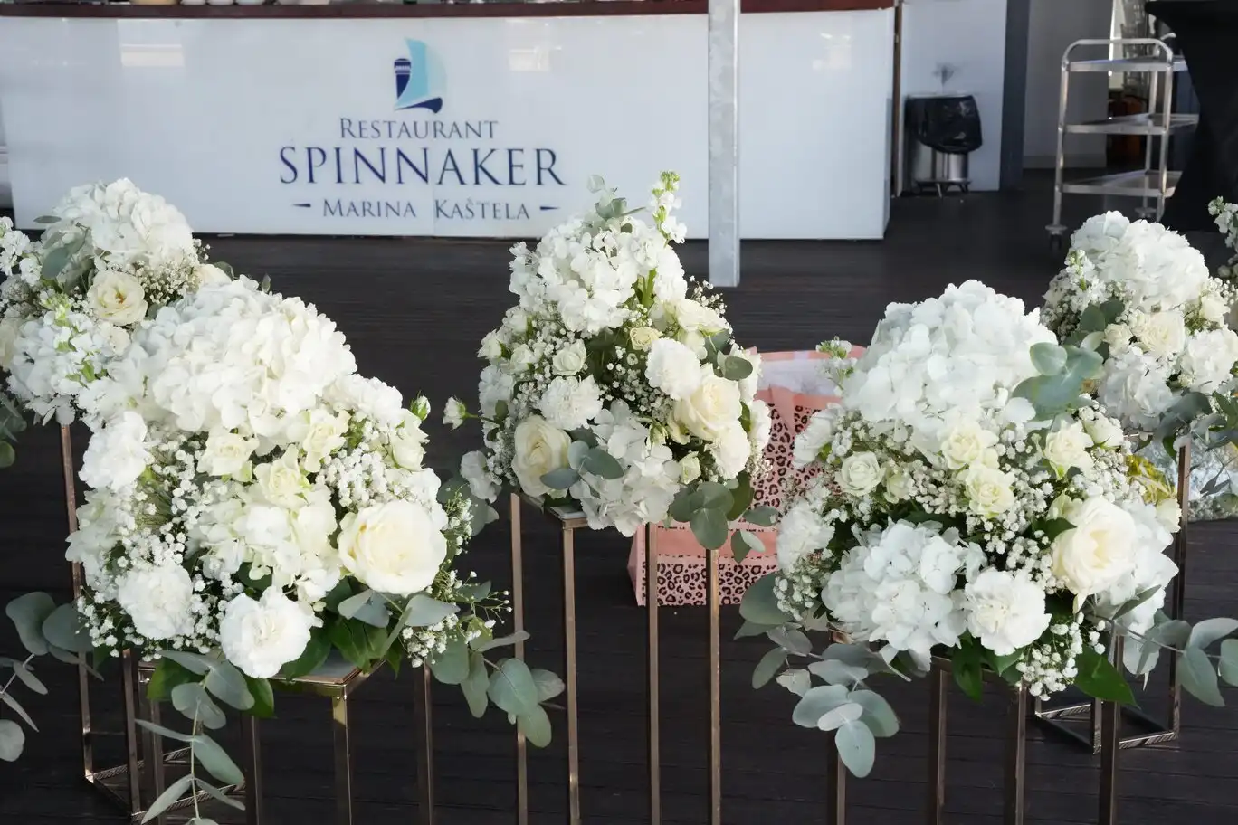 Floral detail from a wedding.
