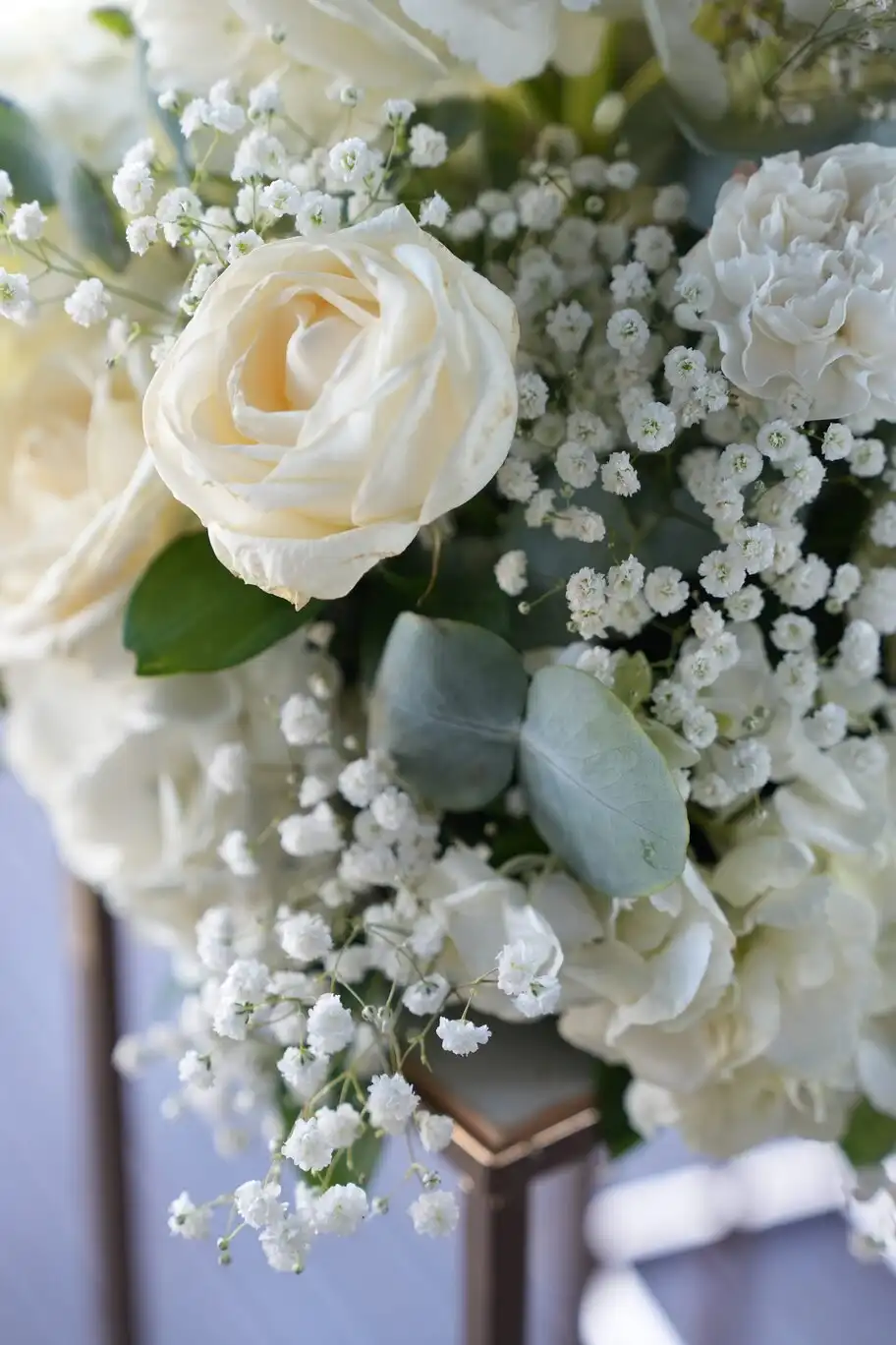Floral detail from a wedding.