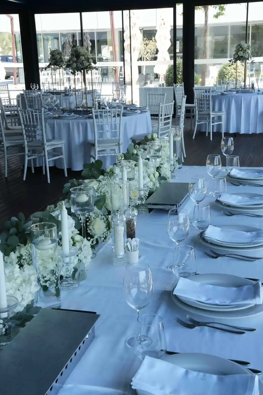 Floral detail from a wedding.