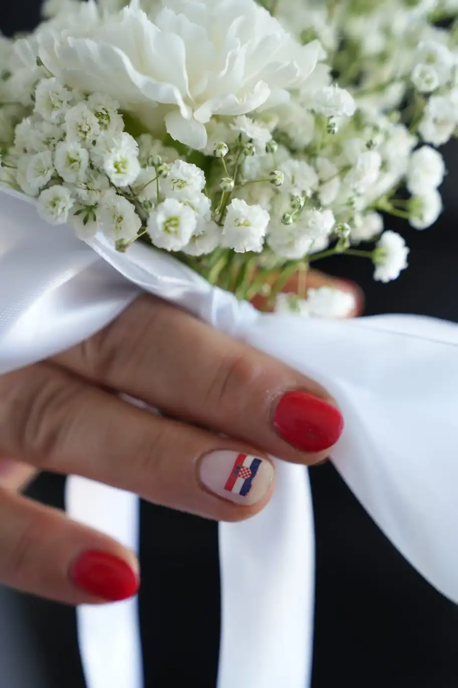 Floral detail from a wedding.