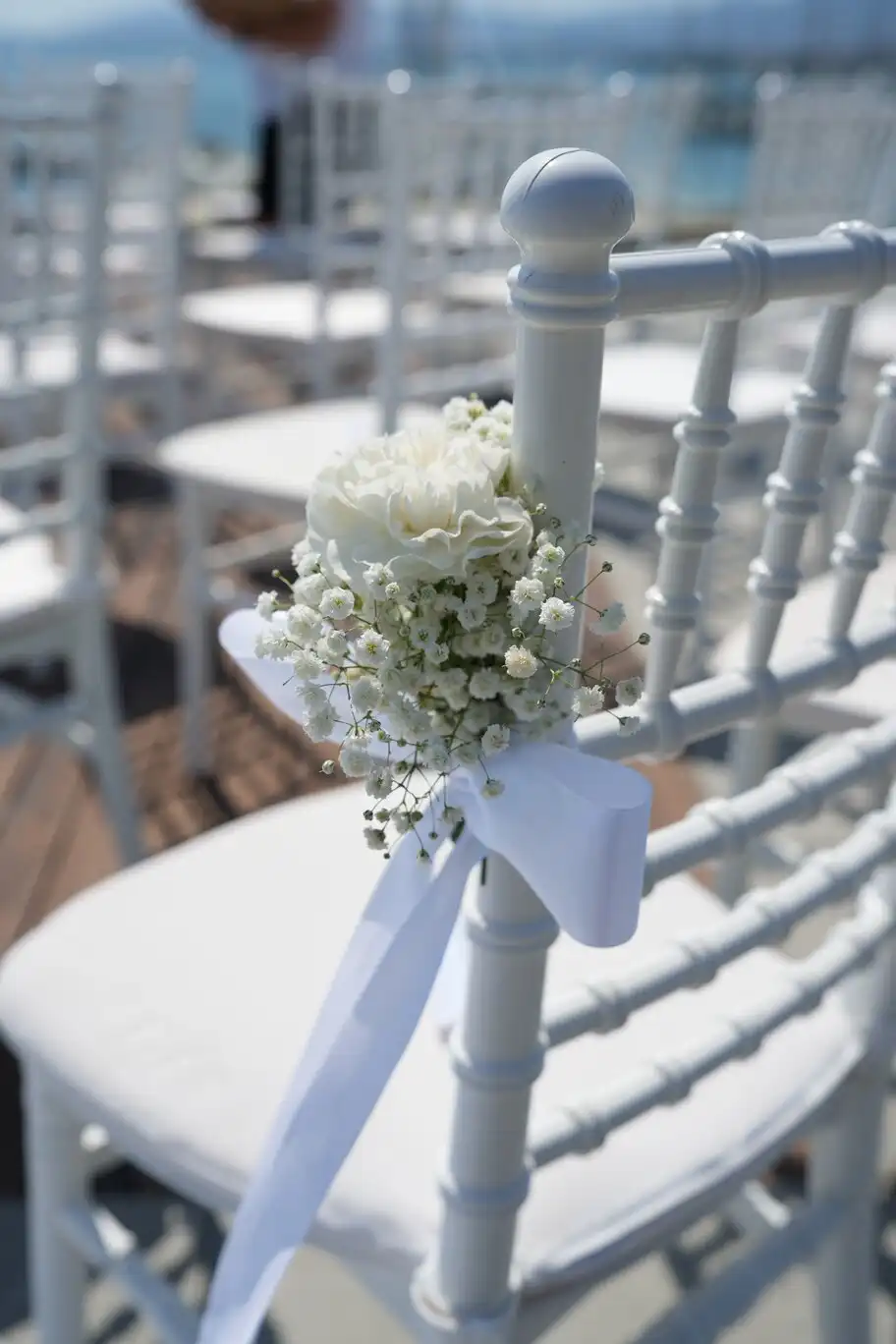 Floral detail from a wedding.