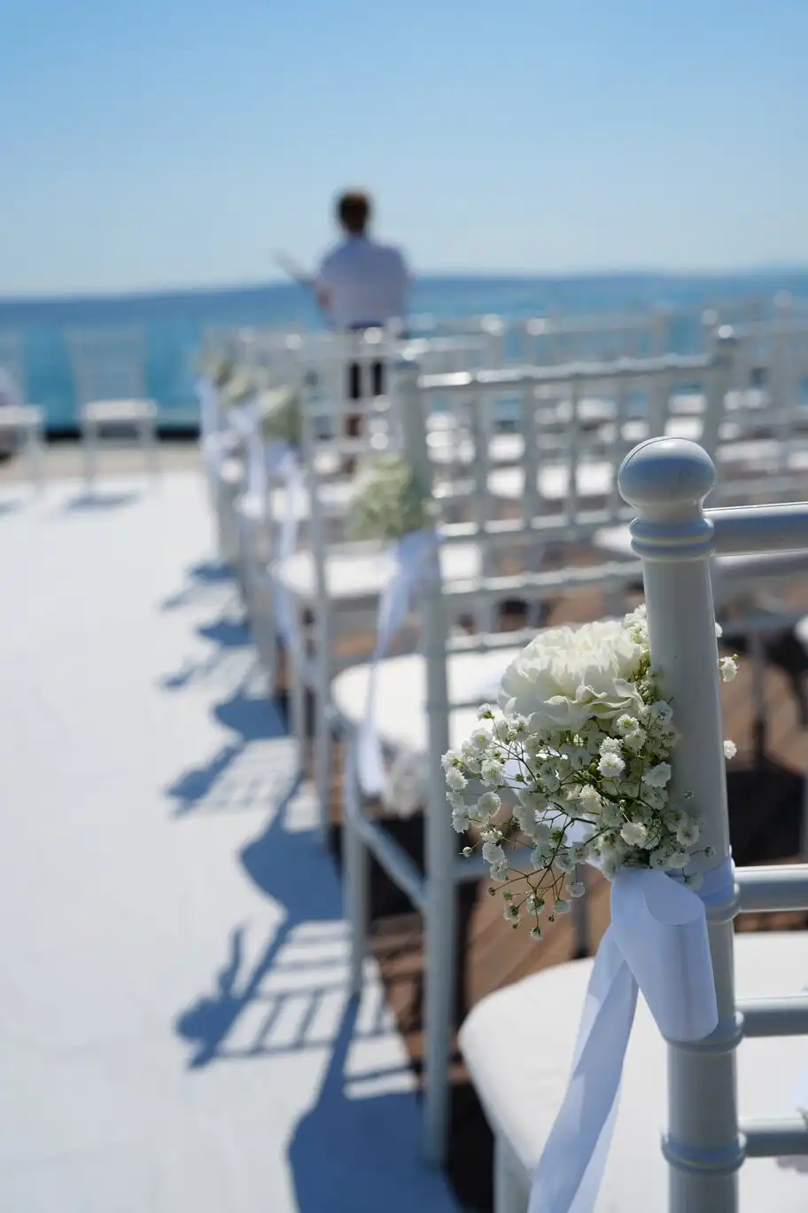 Floral detail from a wedding.