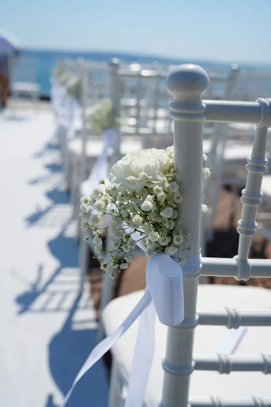 Floral detail from a wedding.
