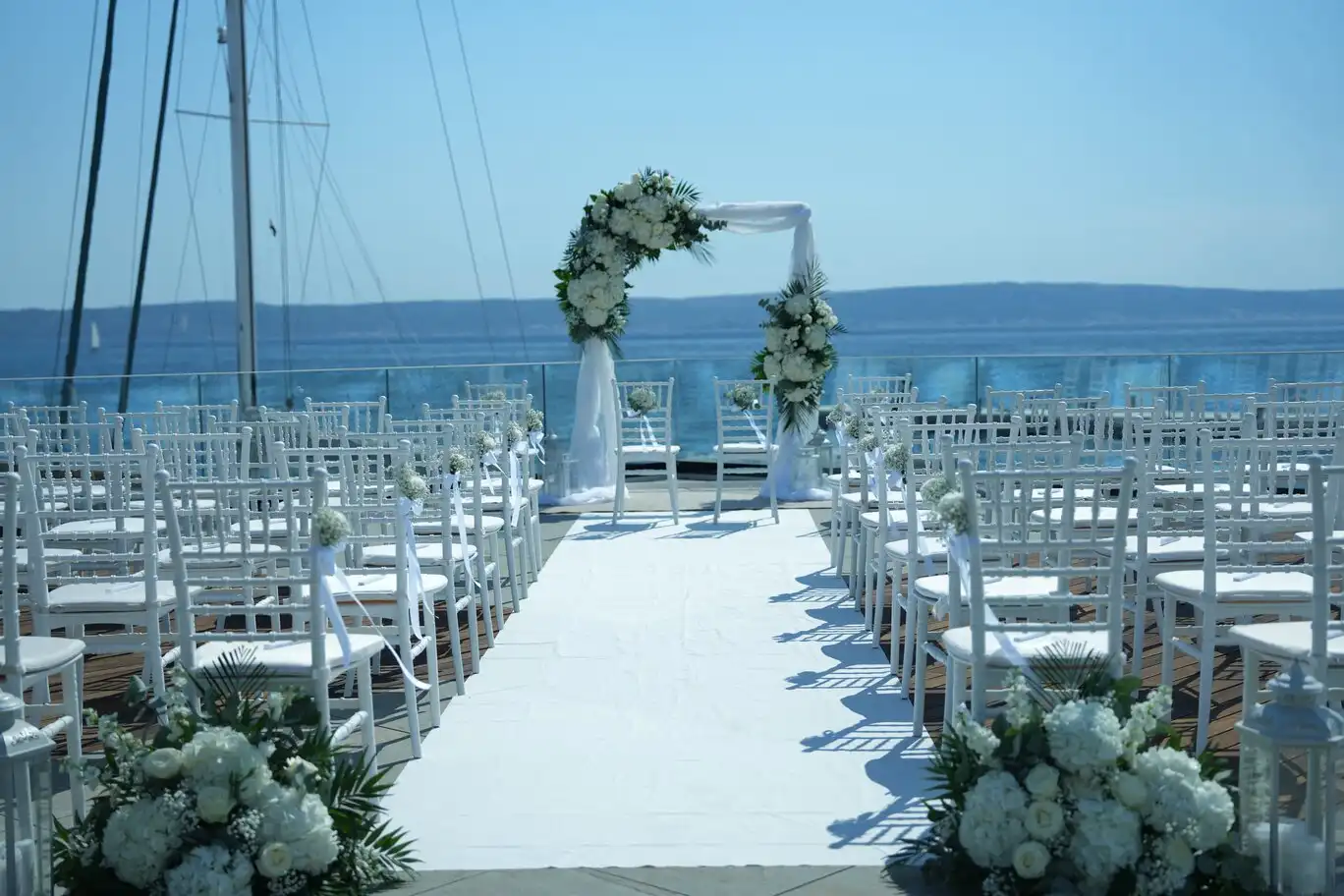 Floral detail from a wedding.