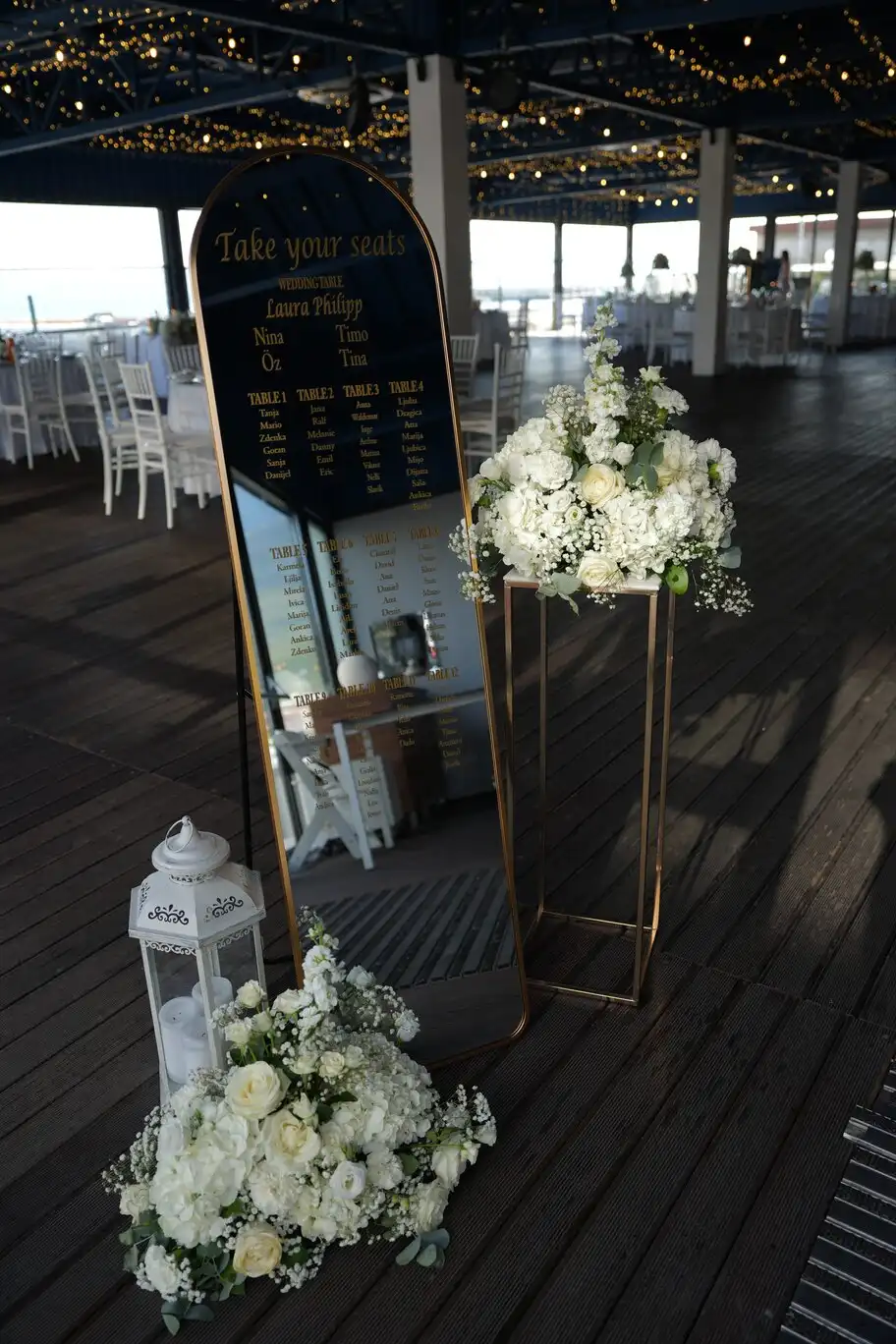 Floral detail from a wedding.