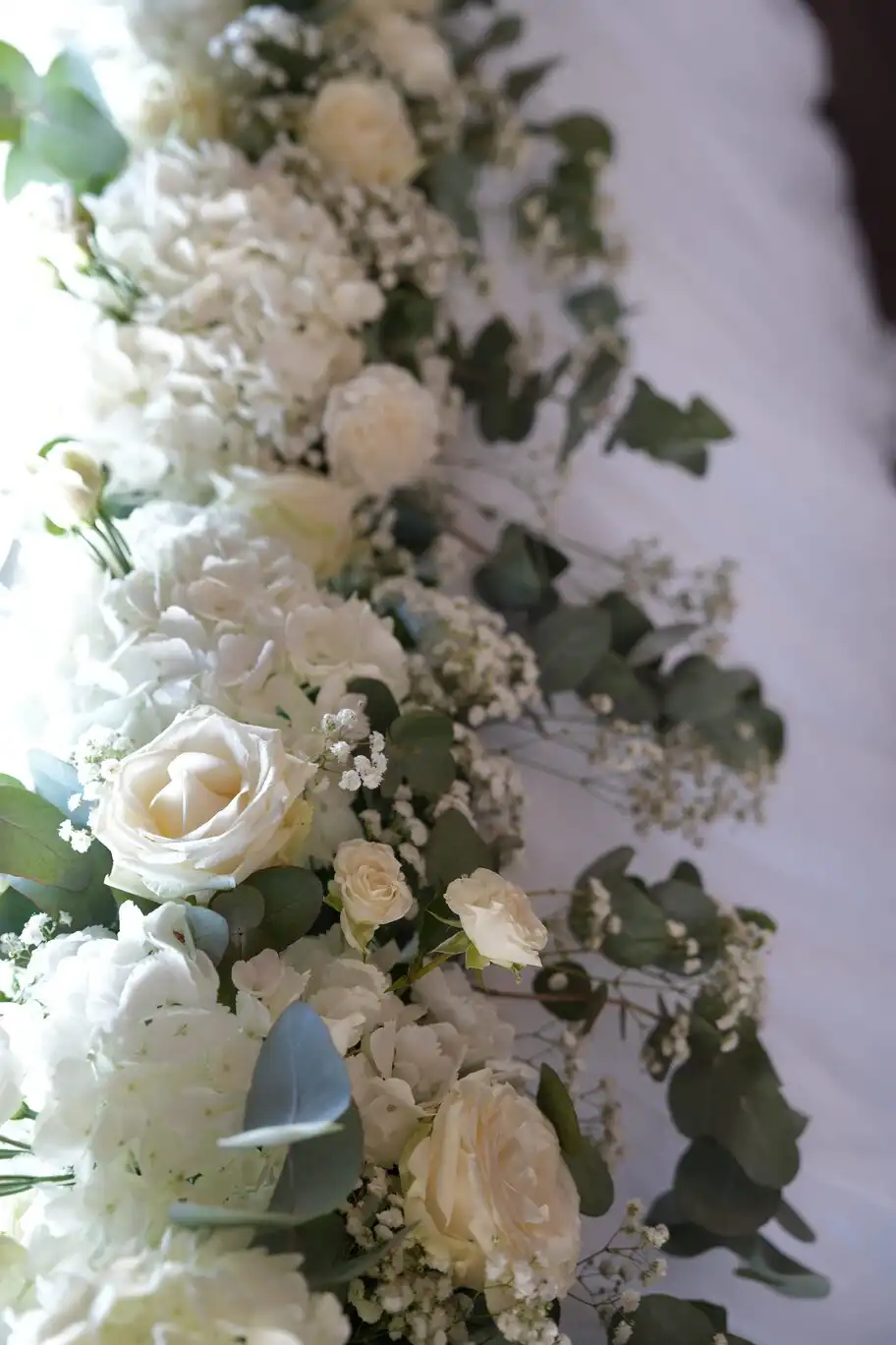 Floral detail from a wedding.